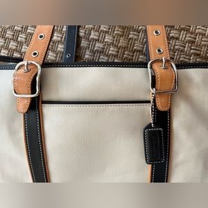 Coach canvas tote